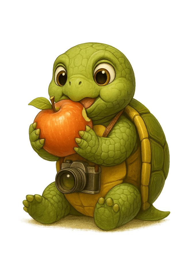 SnapTurtle mascot waving